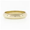 Image 5 : NEW Classic 14k Yellow Gold 5mm Domed Polished Milgrain Men's Wedding Band Ring