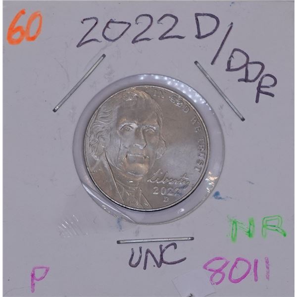 2022-D Jefferson Nickel DDO