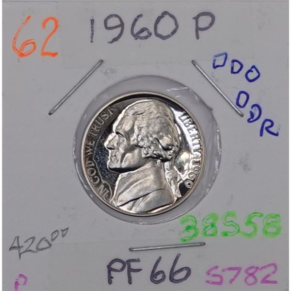 1960-P Jefferson Nickel DDO/DDR