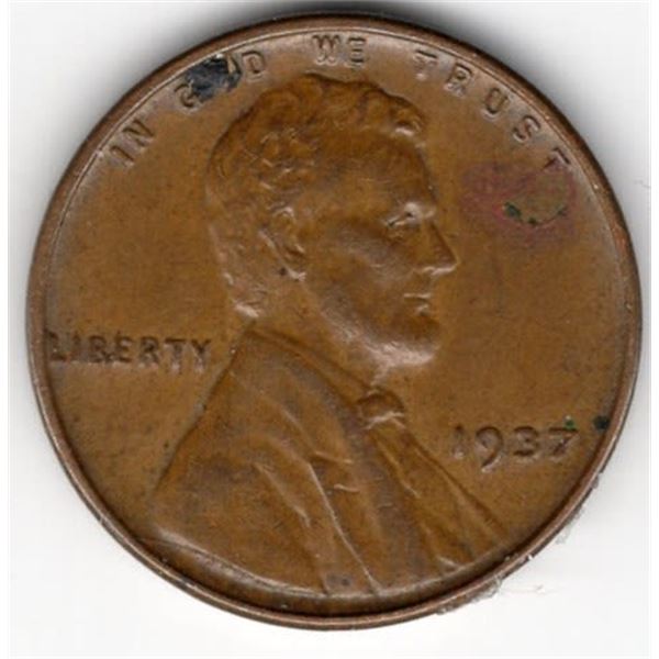 1937 Lincoln Wheat Cent DDR