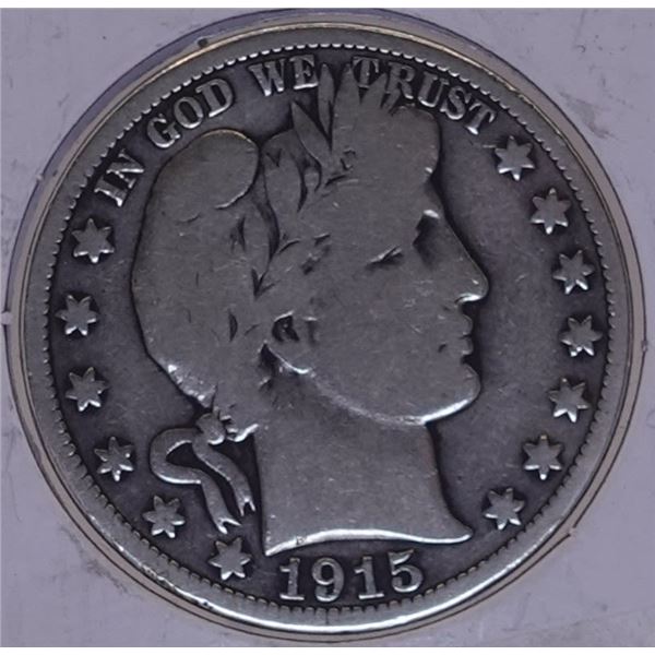 1915-D Barber Half Dollar