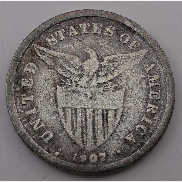 1907-S Twenty Centavos Coin