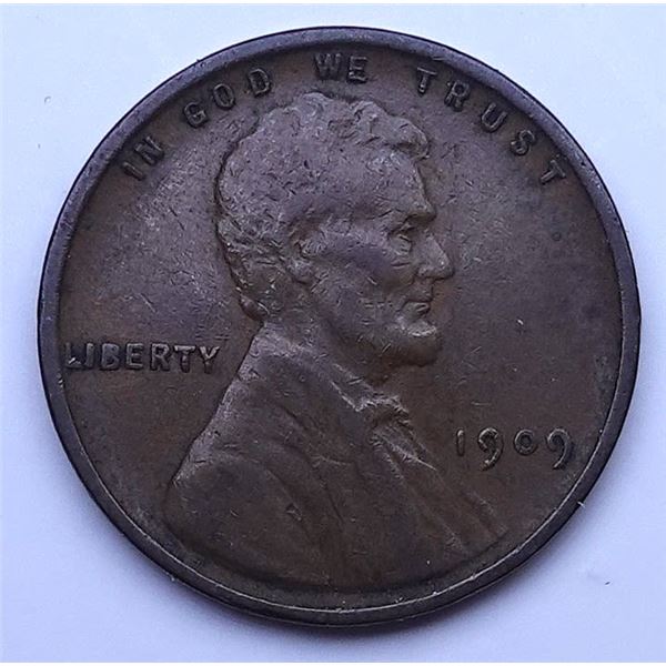 1909 VDB Wheat Cent