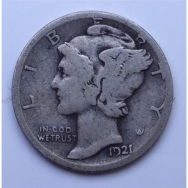 1921-D Mercury Dime