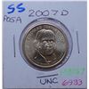 Image 1 : 2007-D Thomas Jefferson $1