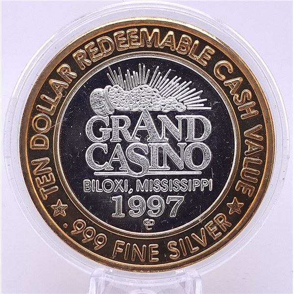 1997 Grand Casino Biloxi, MS P-51 Mustang Silver Chip