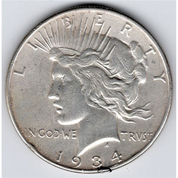1934 Peace Dollar