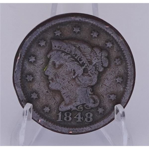 1848 Braided Hair Cent