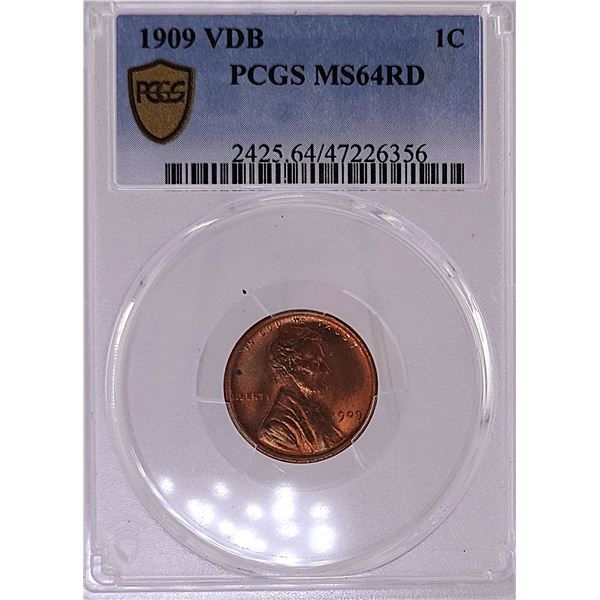 1909 VDB Wheat Cent