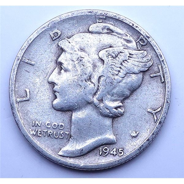1945-S Mercury Dime