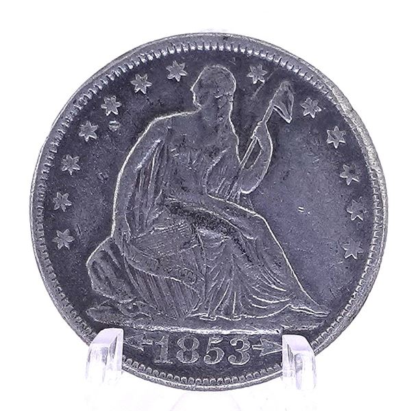 1835 Arrows and Rays Seated Half Dollar