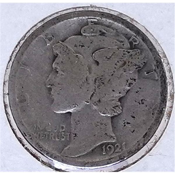 1921 Mercury Dime