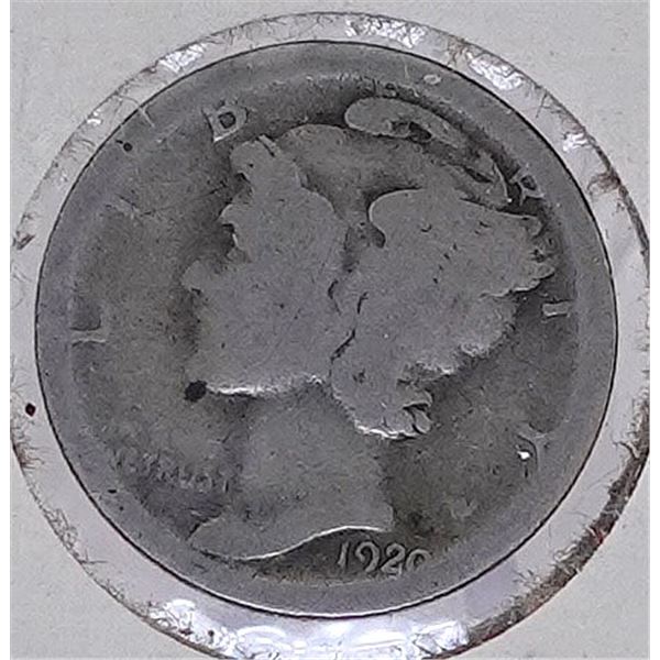 1920-S Mercury Dime