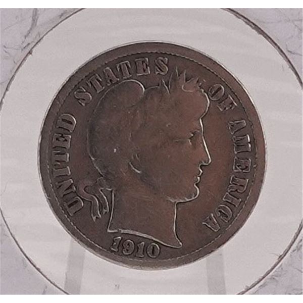 1910-S Barber Dime