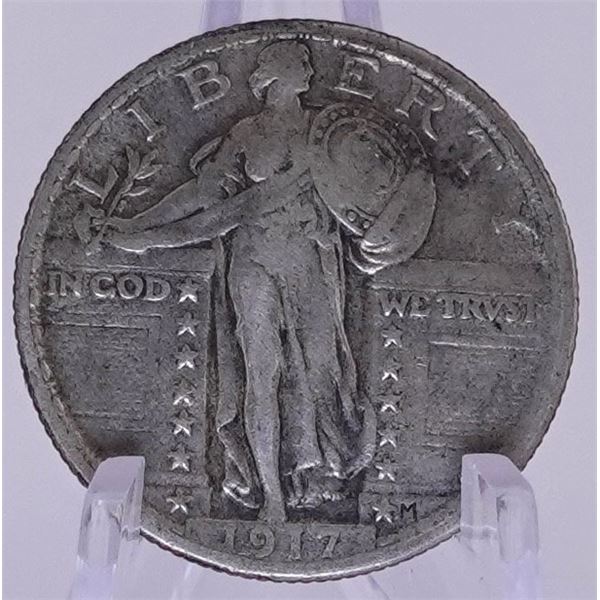 1917 Type 1 Standing Liberty Quarter
