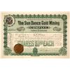 Image 1 : Sun Dance Gold Mining Co. Stock  1896 [166132]