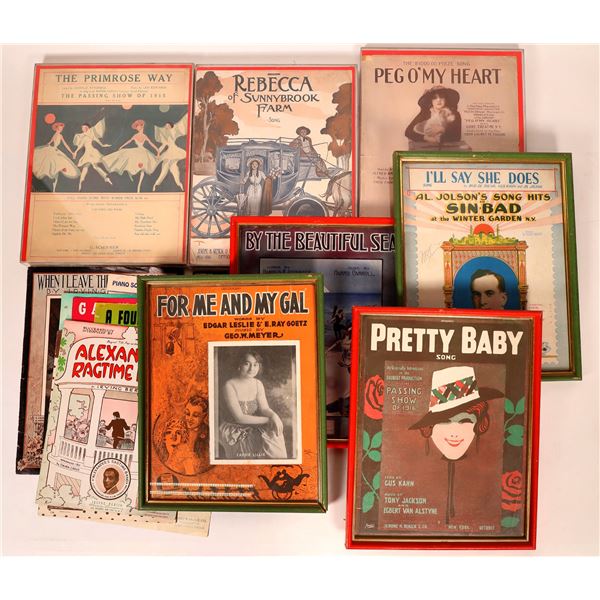 Sheet Music Collection with Frames [177900]