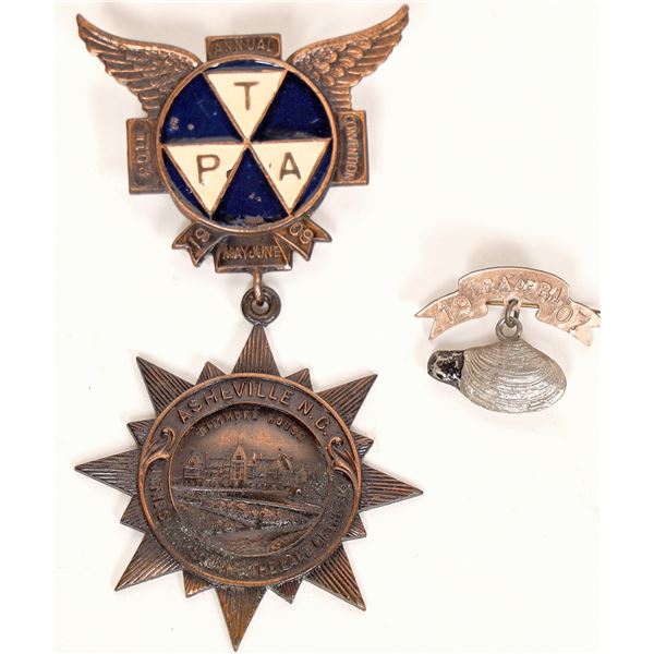 Travelers Protective Assoc. Badges (2) 1907-9 [183124]