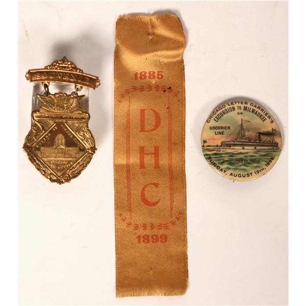 Post Office Worker Related Badge Pair [183143]