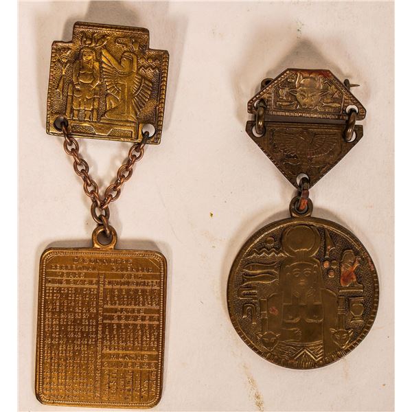 Badges with Egyptian Symbols (2) [183123]