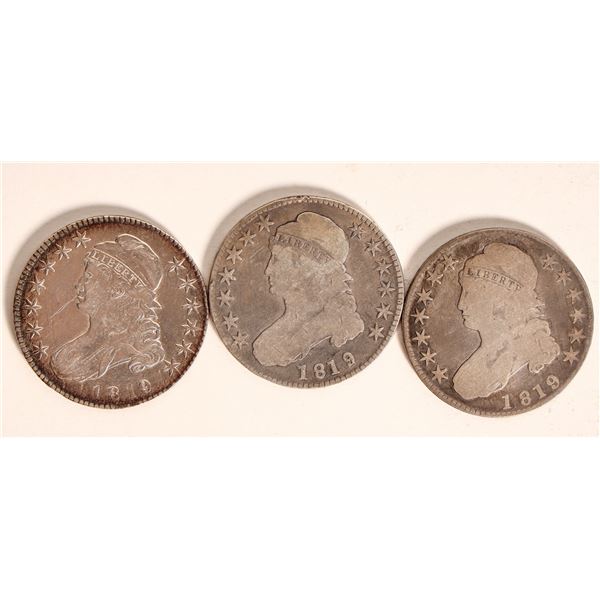 1819 Capped Bust Half Dollars (3) [184287]
