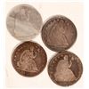 Image 1 : 1873 Seated Liberty Half Dollars (4) [184645]