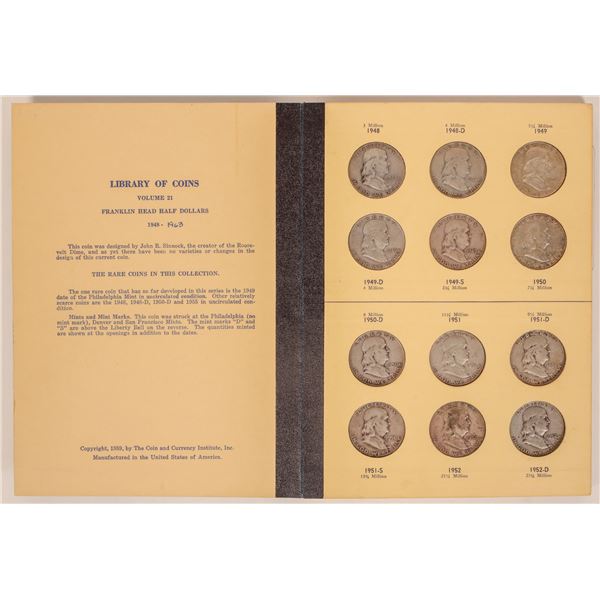 Franklin Half Dollar Coin Album (36) [184869]