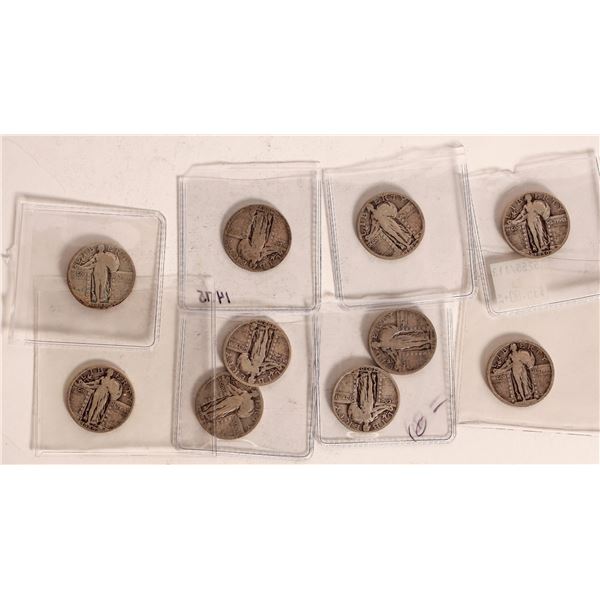 Standing Liberty Quarters (10) [184814]