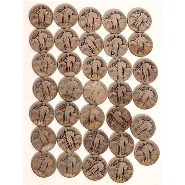 Standing Liberty Quarters (34) [184813]