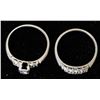 Image 2 : White Gold & Diamond Engagement & Wedding Rings [183372]