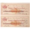 Image 1 : Chas. Lux Check Pair, 1875 [183753]