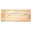 Image 1 : L H Hershfield Check Paid in "Dust" 1868 [183751]