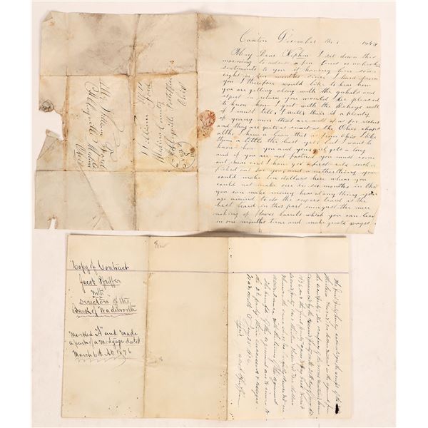 Ohio - Medina Co. Ephemera c1848-75 (2) [180879]