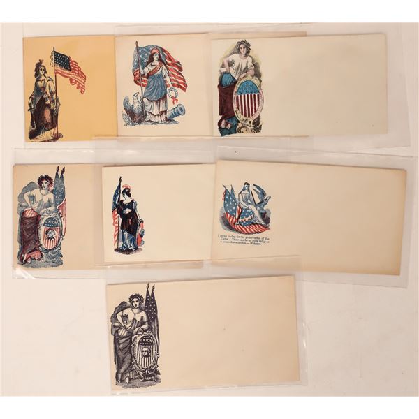 Civil War Political Covers w/ Lady Liberty, 7 [182380]