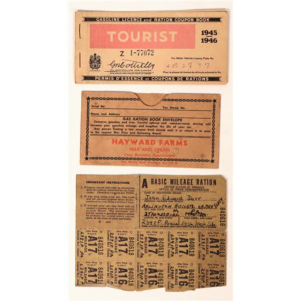 Gas Ration Coupon Book Pair [183166]
