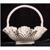 Image 1 : White Ceramic Basket with Handle [181731]