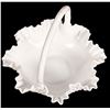 Image 3 : White Ceramic Basket with Handle [181731]