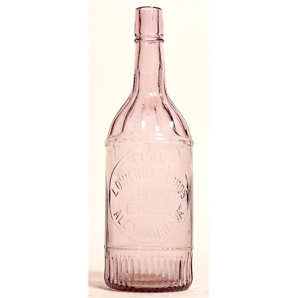 Lowenbach Bros Clear Whiskey Fifth, Scarce [184783]