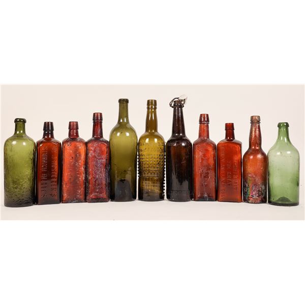 Medicine, Wine, Cure, Beer Bottle Collection, 11 [184793]