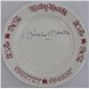 Image 1 : MICKEY MANTLE SIGNED SHENANOO PLATE (BECKETT COA)