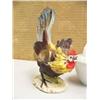 Image 2 : Lot of 4 chickens: 2 milk glass, 1 pottery, 1 Avon chicken (199)
