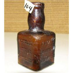 Extremely rare Mount Vernon pure dry whiskey sample bottle (194)