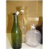 Image 2 : Lot of: pumpkin seen flask, milk bottle and 3 old bottles (194)
