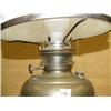 Image 2 : Brass electrified kerosene lamp with white shade (194)