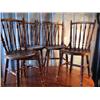 Image 1 : Fabulous set of 4 press backed chairs (2)