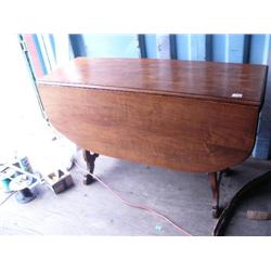 American walnut drop leaf table with drawer (2)