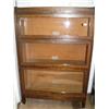 Image 1 : Oak Mission 3 stacker oak lawyers bookcase, all original finish (194)