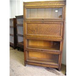All original 4 stacker bookcase with desk (194)