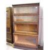 Image 1 : 4 stacker oak bookcase with all original finish and 3 sized shelves (194)