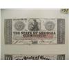 Image 2 : Collection of Civil War money GA $5, $10, $100 - Authentic, signed notes - confederate treasury - ma